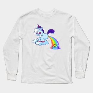 Rainbow Unicorn Poop Long Sleeve T-Shirt